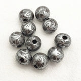 16mm 200pcs Wood Print Pattern Beads DIY Jewelry Findings