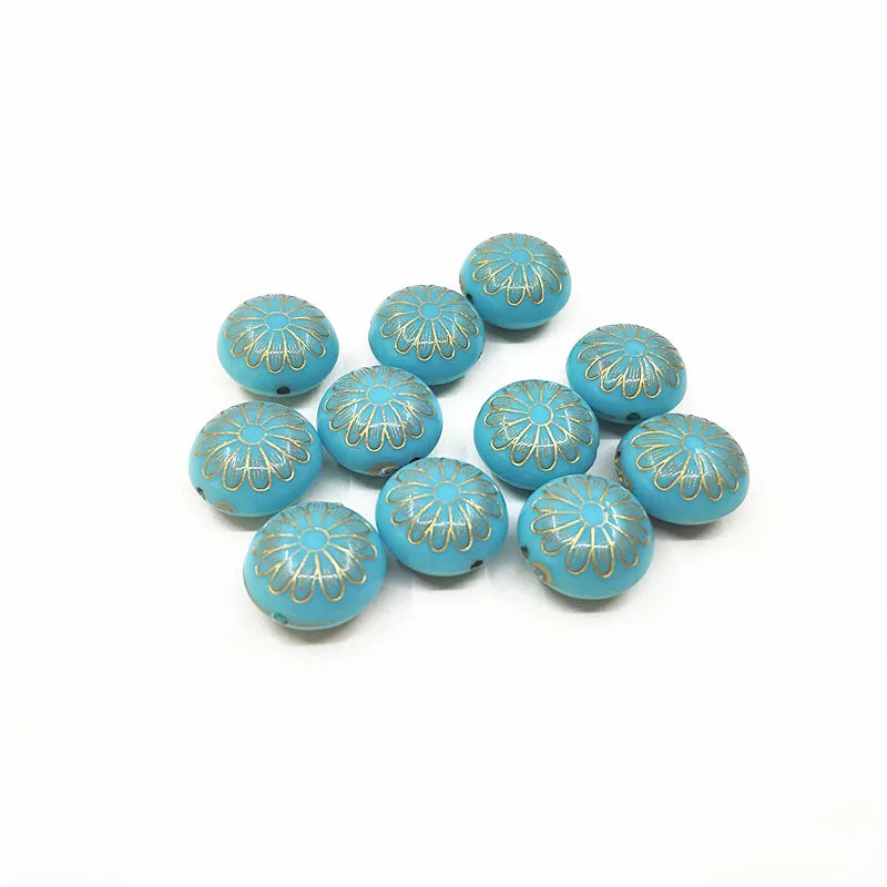 320pcs Acrylic Oblate-shape Beads for DIY Necklace & Earrings