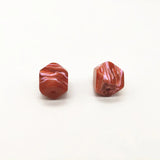 Marbled Effect Octagonal Beads 16mm 50pcs for Earring Accessories