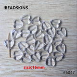 600pcs 16mm Clear Acrylic Heart Shape Beads #6047