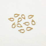 CZ Drop Shape Charm 16x10mm 50PCS Earring DIY Jewelry Findings Component