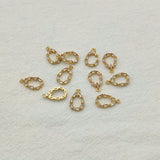 CZ Drop Shape Charm 16x10mm 50PCS Earring DIY Jewelry Findings Component