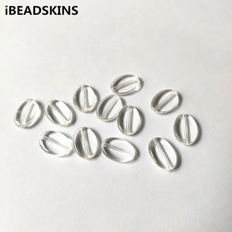 Clear Acrylic Oval Shape Beads for Jewelry Making - 980pcs