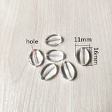 Clear Acrylic Oval Shape Beads for Jewelry Making - 980pcs
