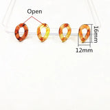 2000pcs Brown Chain-Shape Beads for Earrings Accessories, Jewelry Making DIY