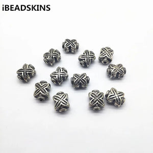 200pcs CCB Rhodium Flower Shape Beads for Earrings DIY