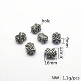 200pcs CCB Rhodium Flower Shape Beads for Earrings DIY