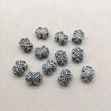 200pcs CCB Rhodium Flower Shape Beads for Earrings DIY