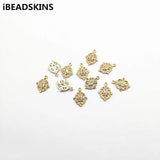 16x12mm Oval CZ Charm Copper Earrings Parts Hand Jewelry DIY