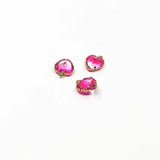 Copper Glass Heart Charm Earring Accessories 50pcs
