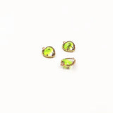 Copper Glass Heart Charm Earring Accessories 50pcs