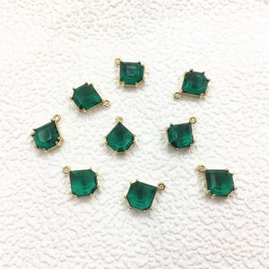 50pcs Drop Shape Crystal Glass Charm for Earrings DIY