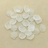 Frosted Clear Leaves Bead DIY Jewelry Findings 1500pcs