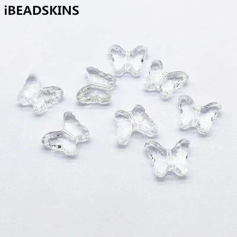 Clear Acrylic Butterfly Beads 330pcs for Earrings Hand Jewelry Findings