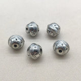 CCB Rhodium Wheel Beads 17X19mm 100pcs Earrings Parts DIY