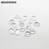 Clear Acrylic Lentils-shape Beads for Jewelry Making, 720pcs