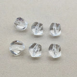 Clear Acrylic Twisted-shape Earring Beads 210pcs/lot