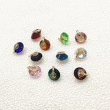50pcs Copper/crystal Round Charm/Pendants for Earrings DIY