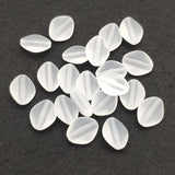 530pcs Clear Frosted Lentils Beads for Jewelry DIY Parts