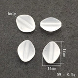 530pcs Clear Frosted Lentils Beads for Jewelry DIY Parts