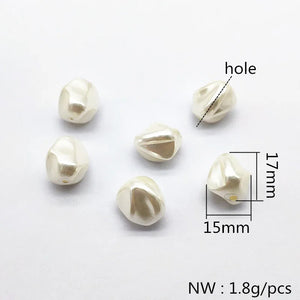 Twisted Shape Pearls Beads for Earrings DIY 260pcs/lot