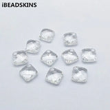 550pcs 17x17mm Clear Acrylic Square Earrings Findings DIY Jewelry Parts