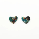 Heart Shape Acetic Acid Charms for Earrings DIY (100pcs)