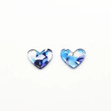 Heart Shape Acetic Acid Charms for Earrings DIY (100pcs)
