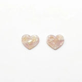 Acetic Acid Heart Charms for Earrings DIY Parts