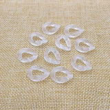 Frosted Clear Acrylic Chain Beads 17x23mm for Earrings DIY