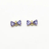 50pcs Bow shape Rhinestone charm, Jewelry Findings/Earrings DIY parts