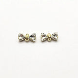 50pcs Bow shape Rhinestone charm, Jewelry Findings/Earrings DIY parts