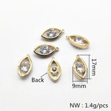 17x9mm CZ Oval Charm for Earrings DIY