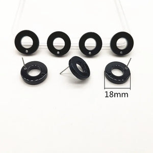 Acetic Acid Earring Studs 18mm 100pcs