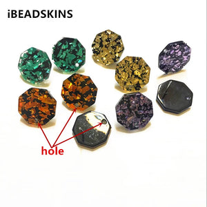 Acrylic Multilateral-Shape Earring Findings 18mm 100pcs/lot