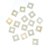 50pcs/lot Shell Square Charms for Stud Earring