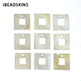50pcs/lot Shell Square Charms for Stud Earring