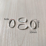 Clear Acrylic Drop Shape Beads 18x10mm for DIY Jewelry Making