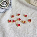 Heart Shape Crystal Charm for Earrings DIY Jewelry Findings 50pcs