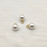 Round Shape Pearl Charm 18x12mm 100pcs for Earring DIY