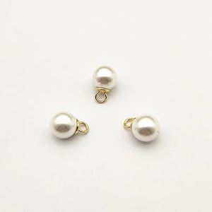 Round Shape Pearl Charm 18x12mm 100pcs for Earring DIY