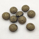 220pcs Bronzing Round Beads Jewelry Findings