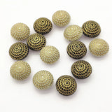 220pcs Bronzing Round Beads Jewelry Findings