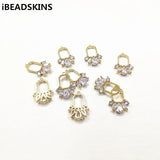 18x13mm Zircon Rectangle Charm for Jewelry DIY