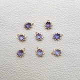 Crystal/Cubic Zirconia Oval Charm 18x13mm 50pcs