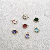 Crystal/Cubic Zirconia Oval Charm 18x13mm 50pcs