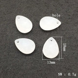 Clear Frosted Drop Shape Beads for Jewelry Making - 740pcs