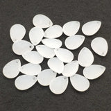 Clear Frosted Drop Shape Beads for Jewelry Making - 740pcs