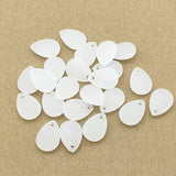 Clear Frosted Drop Shape Beads for Jewelry Making - 740pcs
