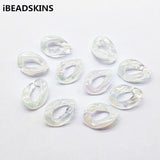 200pcs Clear Double Aurora Chain Beads for Earrings DIY